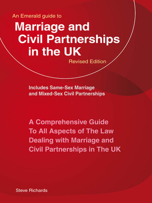 cover image of An Emerald Guide to Marriage and Civil Partnerships in the UK